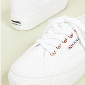NWT Superga 2790 Acotw White & Rose, Size 7.5 W